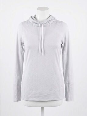 Under Armour Women's White Hooded Lightweight Long-Sleeve Top